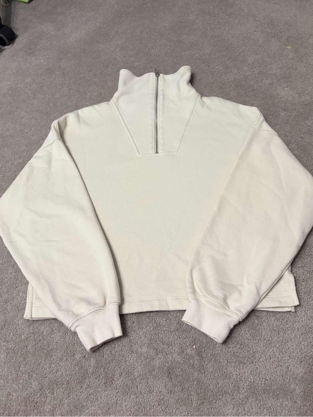 GAP Cream Quarter-Zip Pullover